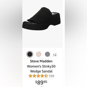 Steve Madden Women's Slinky30 Wedge Sandal